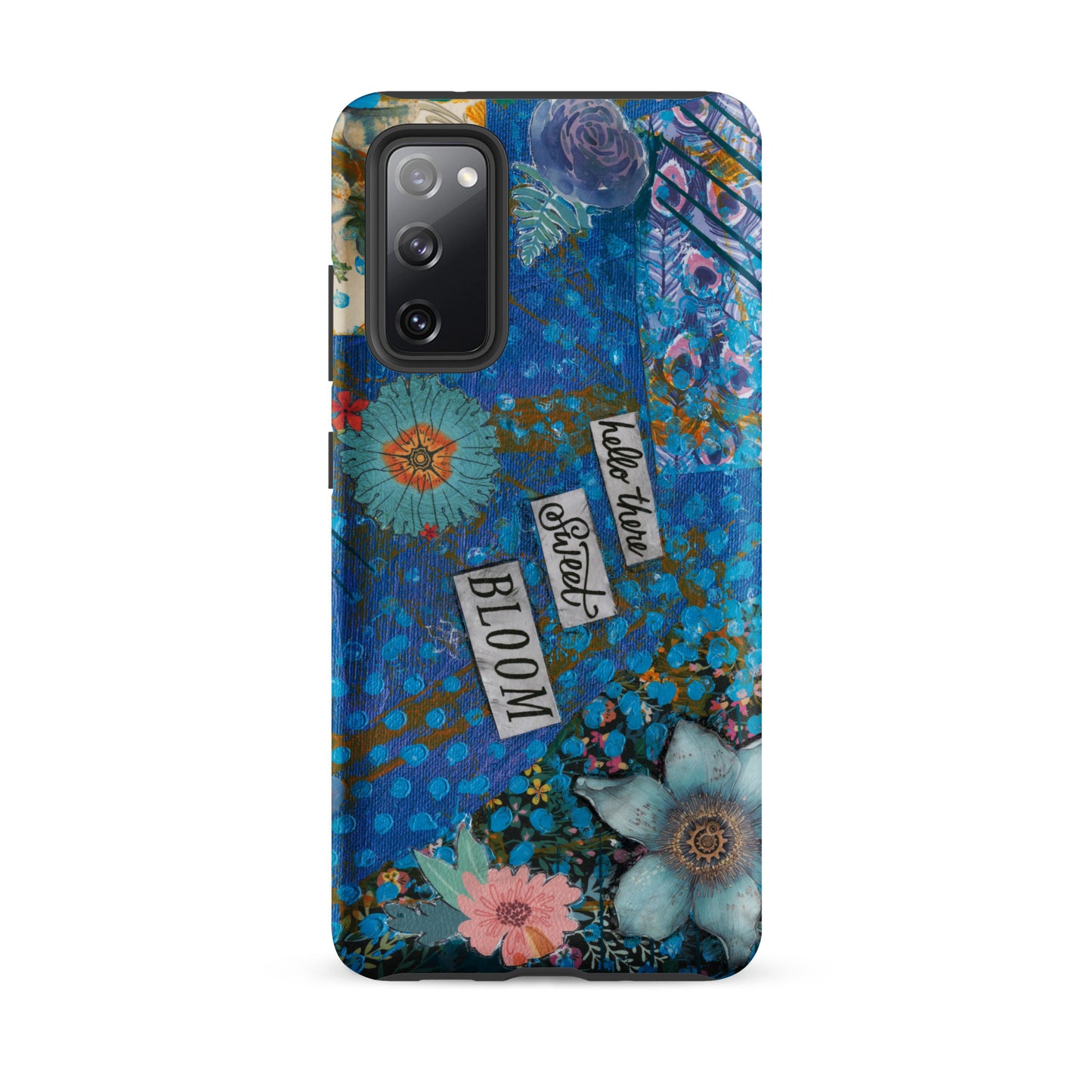 Funda de Teléfono Floral Azul | "Hola, Dulce Flor" | Samsung