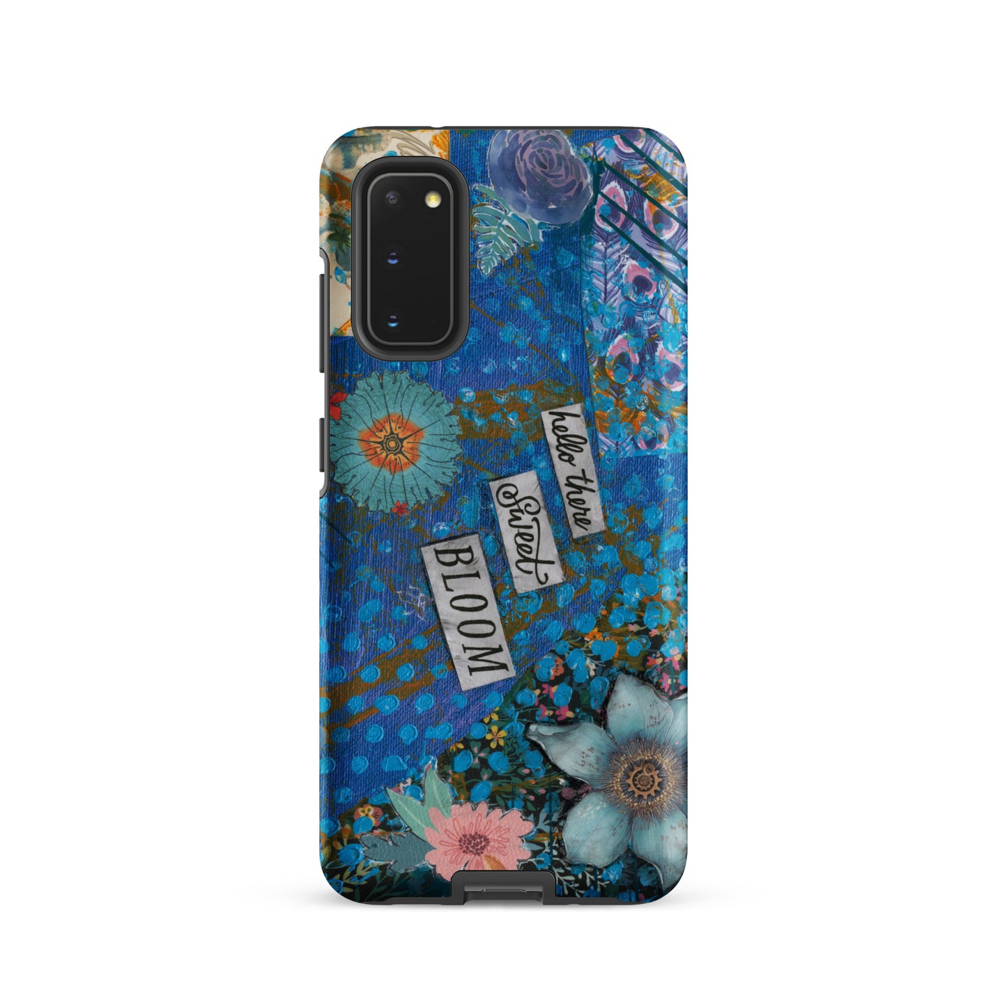 Funda de Teléfono Floral Azul | "Hola, Dulce Flor" | Samsung
