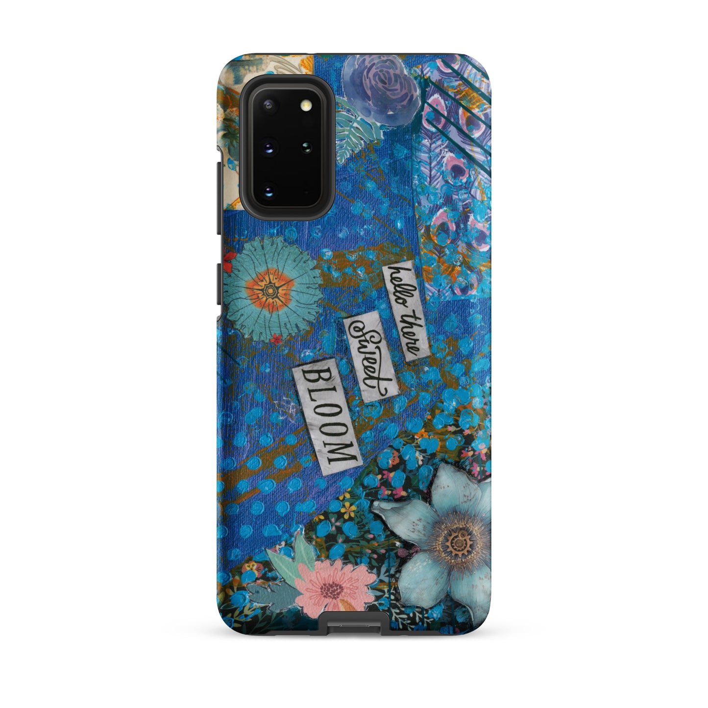 Funda de Teléfono Floral Azul | "Hola, Dulce Flor" | Samsung