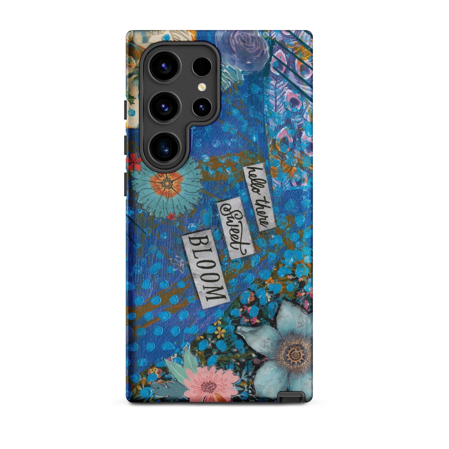 Funda de Teléfono Floral Azul | "Hola, Dulce Flor" | Samsung