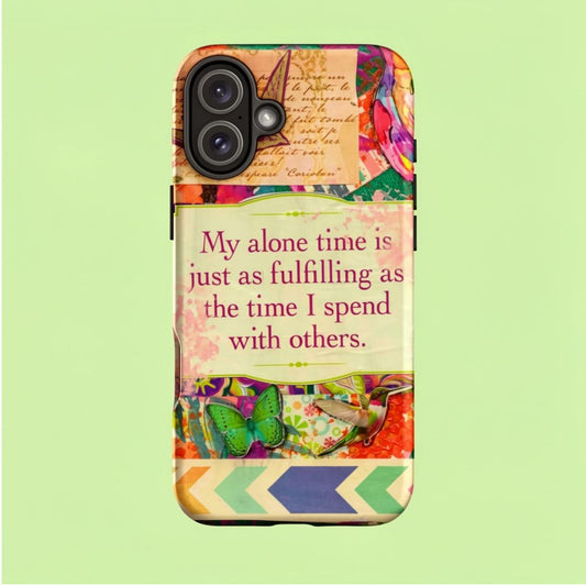 colorful phone case with birds and butterflies
